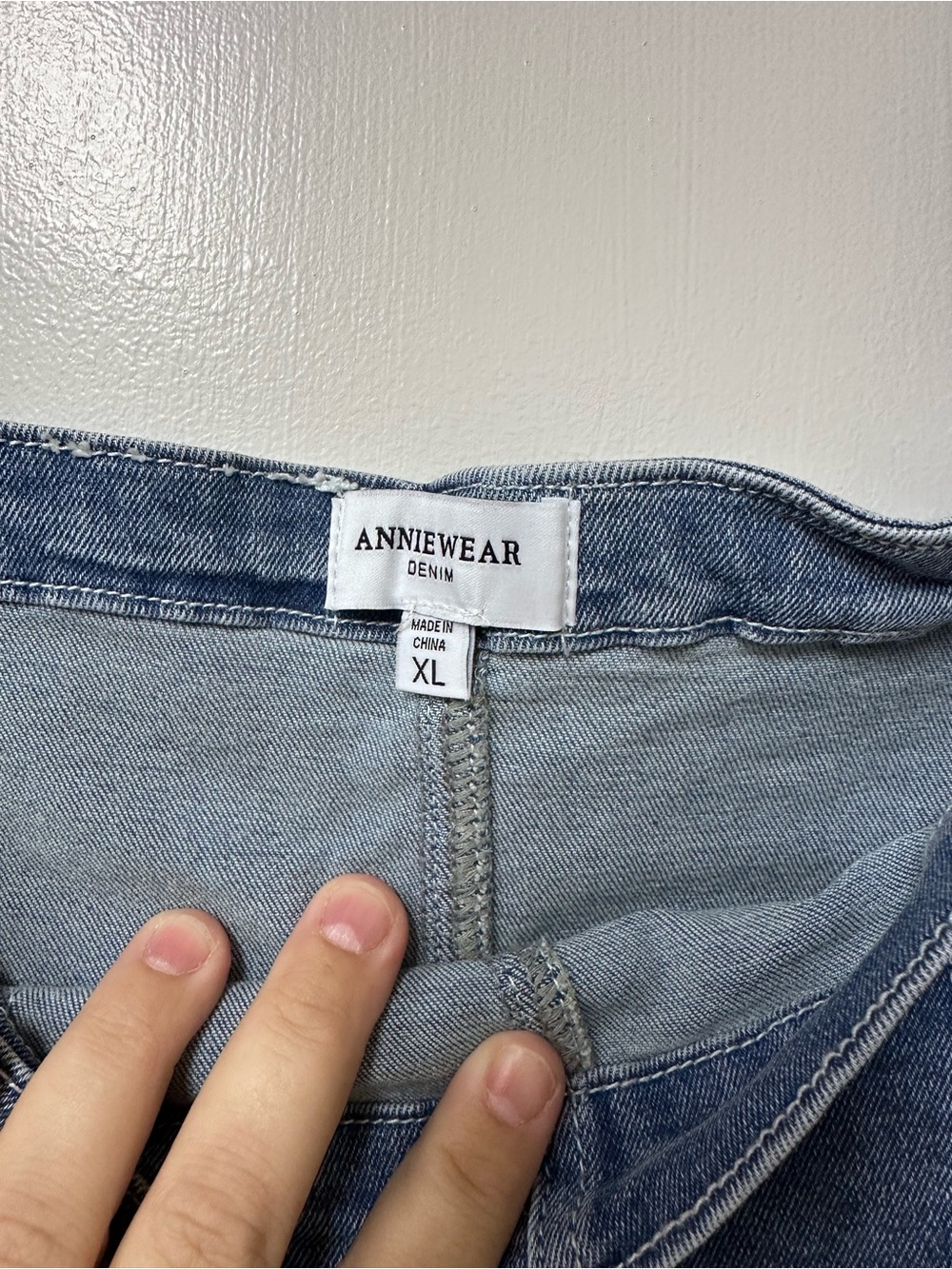 Denim Blue Mini Overall Dress - Picture 2 of 3